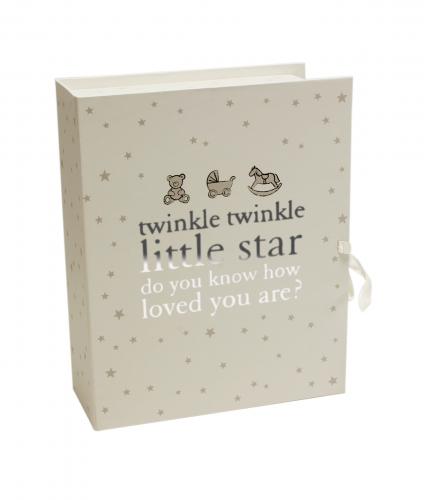 Twinkle Twinkle Keepsake Box with Drawers, Baby Gift, Cancer Research UK