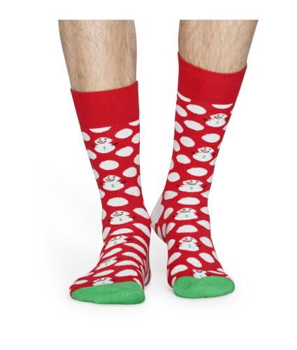 Happy Socks Big Dot Snowman Socks