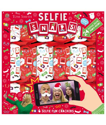 Tom Smith 6 Selfie Snaps Christmas Crackers