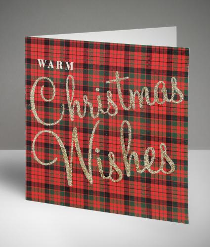 Terrific Tartan Christmas Cards, Pack of 10