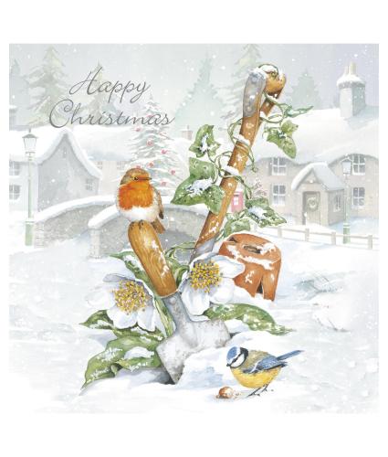 Winter in the Garden Christmas Cards - Pack of 10