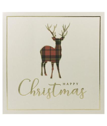 Tartan Monarch Christmas Cards - Pack of 10