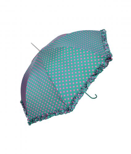 Green Polka Dot Frill Walker Umbrella, Home & Accessories, Cancer Research UK