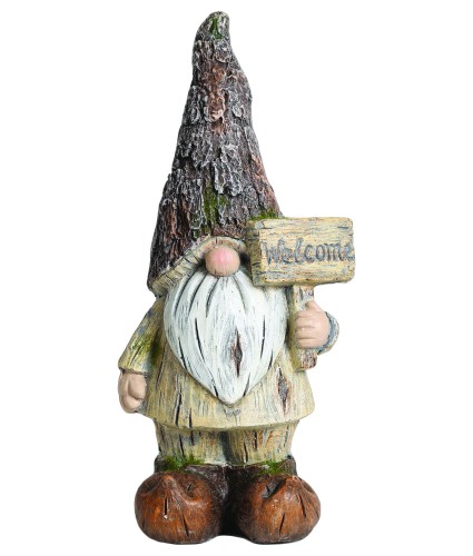 Standing Gonk Gnome with Welcome Sign 39.5cm