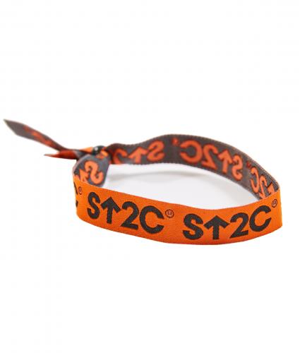 Orange Short Logo Wristband