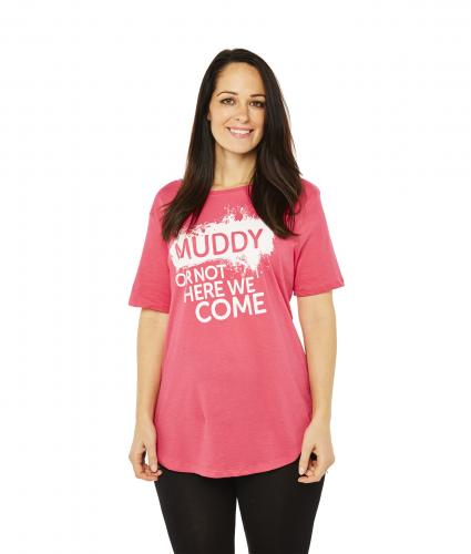 Race For Life  2017 Pretty Muddy Muddy or not T-Shirt  Cancer Research UK