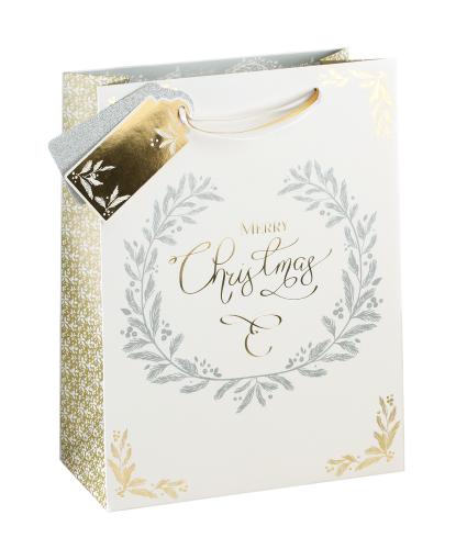 Gold & Silver Christmas Classics Gift Bag