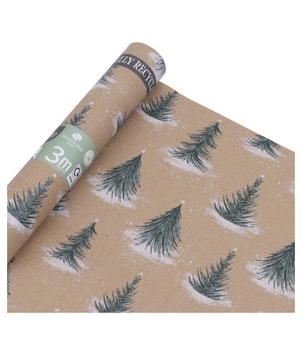 Eco Nature Winter Walks FSC Recyclable 3m Christmas Wrapping Paper
