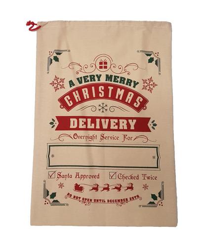 Customisable Hessian Christmas Delivery Sack 