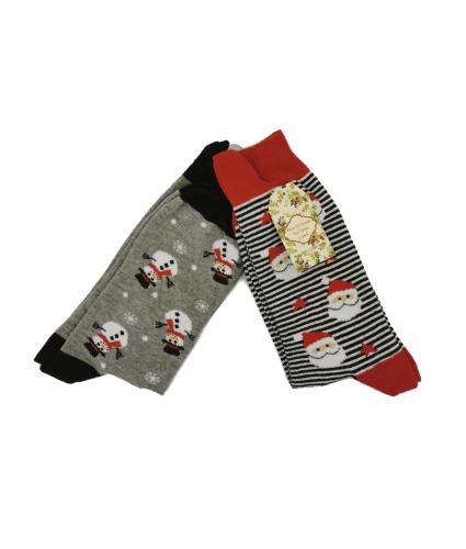 Christmas Socks - Mens Pack of 2