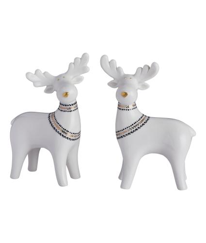 Scandi Reindeer Ornament Pair