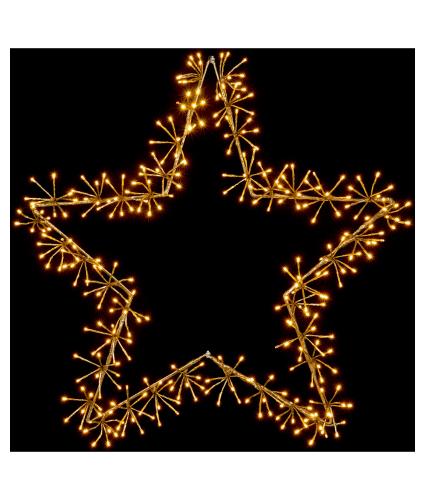 Premier 60cm Star LED Light Decoration - Gold