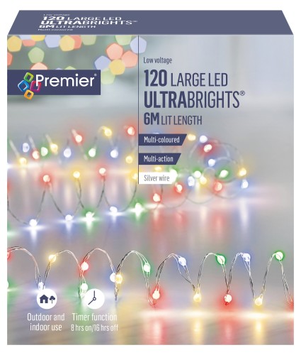 Premier Ultrabrights 120 LED Timer Lights