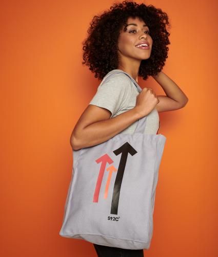Grey Stand Up To Cancer Tote Bag