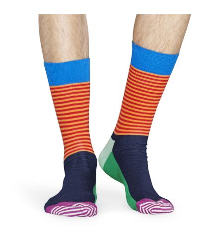 Happy Socks Half Stripe Multicoloured Socks