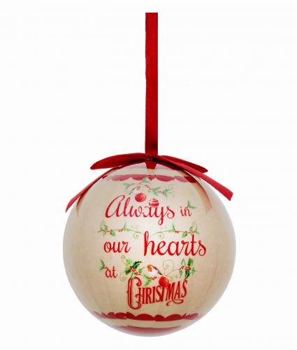 remembrance bauble cancer research uk christmas gift 