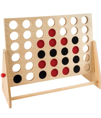 Wooden 4-In-A-Row Game