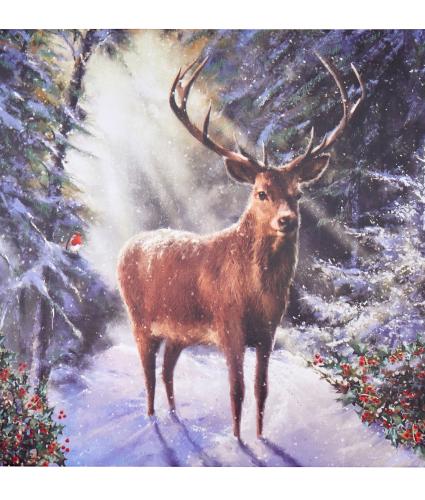 Statuesque Reindeer Christmas Cards - Pack of 20