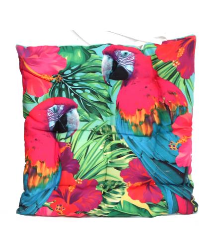 Tropical Parrot Seat Pad