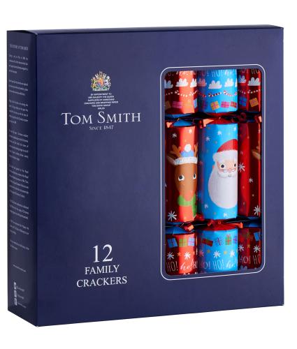 Tom Smith 12 Santa & Rudolf Christmas Crackers