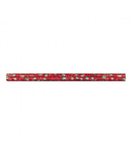 Red Festive Foliage Wrapping Paper cancer research uk