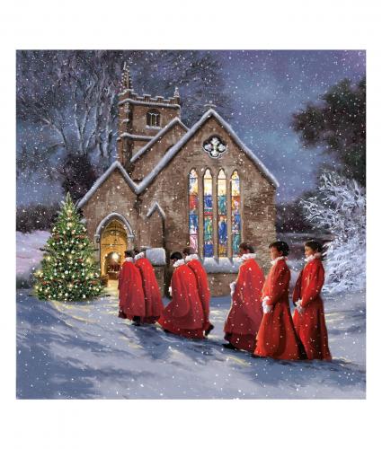 stunning choir cancer research uk christmas card 