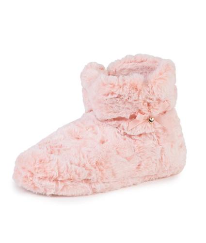 totes Fluffy Booties in Pink