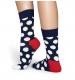Happy Socks Big Dot Navy & White Socks