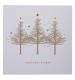 Gold Sparkle Trees Christmas Cards - Pack of 10