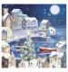 Winter Seaside Welsh Bilingual Christmas Cards - Pack of 10 / Glan y Môr yn y Gaeaf Cardiau Nadolig Dwyiethog - Pecyn o 10