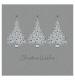 Silver Tree Trio Christmas Cards - Pack of 20