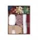 Tom Smith Kraft Wrap Accessory Set - Red, White and Brown