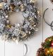 LED Festive Silver Christmas Wreath