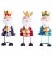 Wobbling Head King Decorations - Set of 3