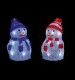 Premier 24cm Lit Acrylic Snowman Decoration
