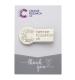 Cancer Research UK Silver Pin Badge