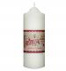 Cream Church Candle Cancer Research UK Christmas gift 