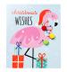 Festive Flamingo Christmas Cards - Pack of 6