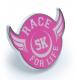 Race For Life  2017 5k Pin Badge Cancer Research UK