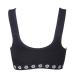 Theya Front Fastening Pocketed Bra in Peony Black XS