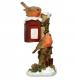 robin on post box resin cancer research uk christmas gift