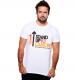 Stand Up To Cancer Mens White Full Logo T-Shirt