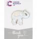 Silver Elephant Pin Badge