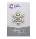 Snowflake Pin Badge Wedding Favour