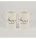 Happy Life and Happy Wife Mugs, Wedding Gift, Cancer Research UK
