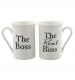 The Boss and The Real Boss Mugs, Wedding Gift, Cancer Research UK