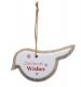 Wooden Bird White Cancer Research uk Christmas Gift 
