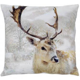 stag large cushion cancer research uk christmas gift  