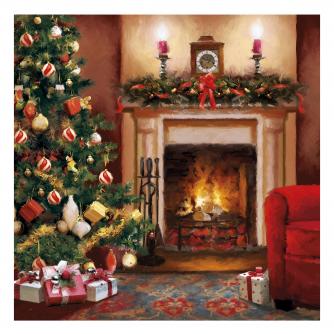 by the fire cancer research uk christmas card