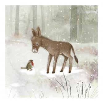 Little Donkey Christmas Cards - Pack of 10